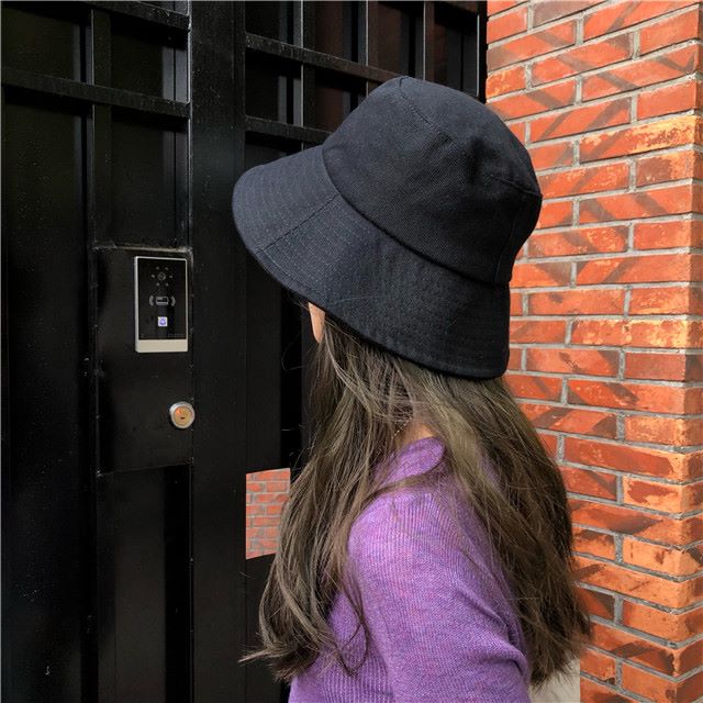 2020 Summer New Fisherman Hat Female Summer Hundred With Korean Version Of The Tide Sun System Of Solid Color Literary Sun Protection Hat For Men And Women Specification drawing