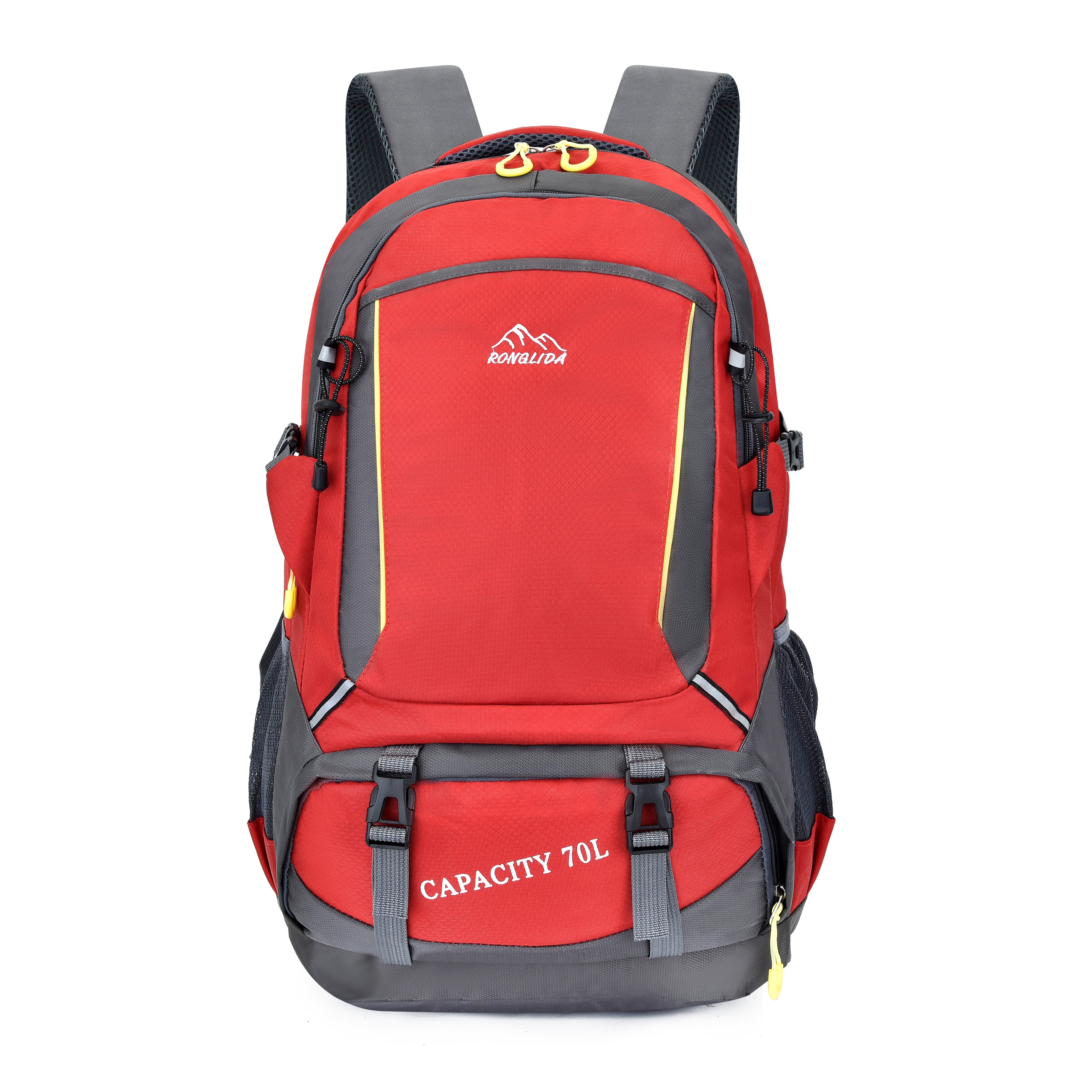 户外双肩包旅行双肩背包学生书包白底实物图