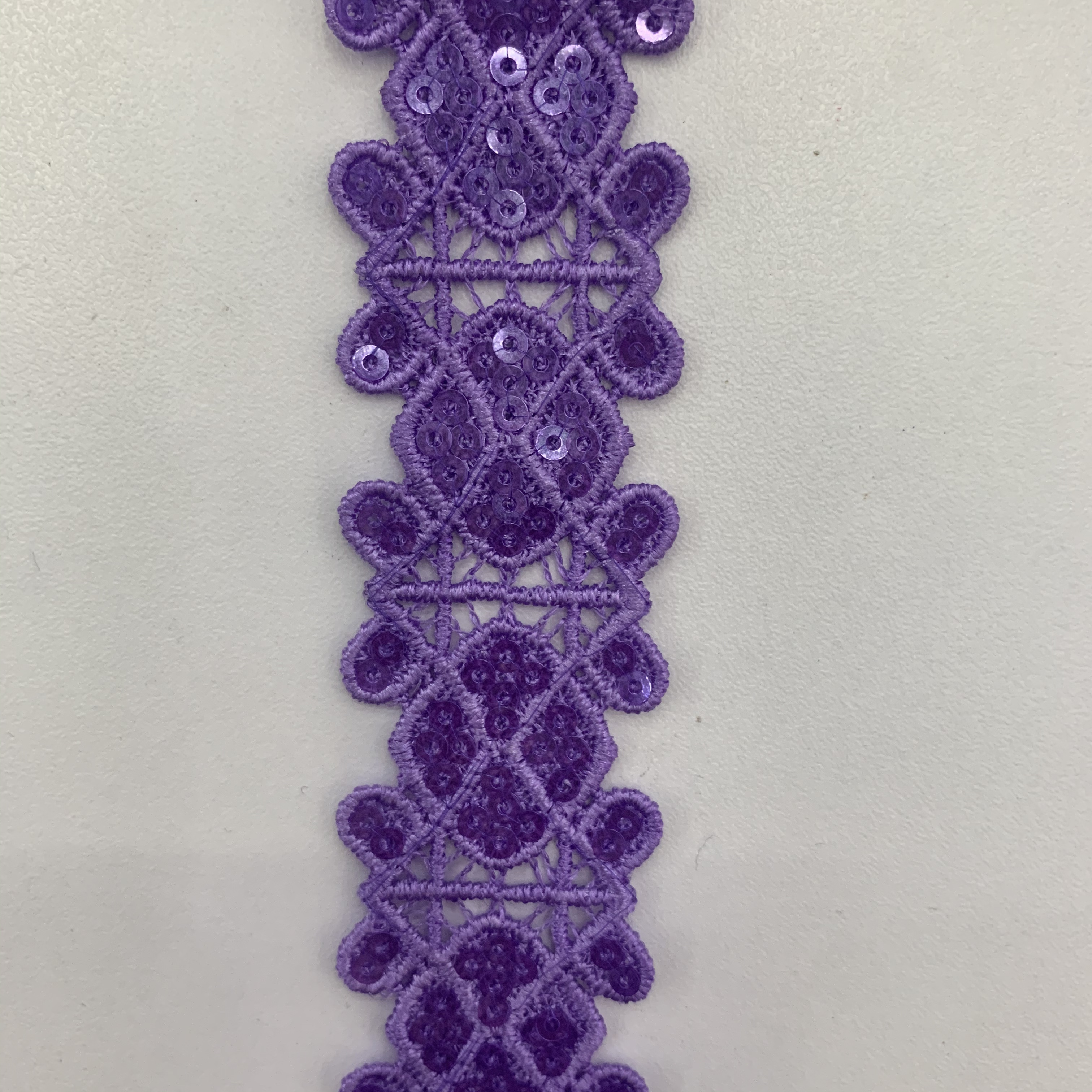 Water-soluble sequin lace decorative tape details Picture