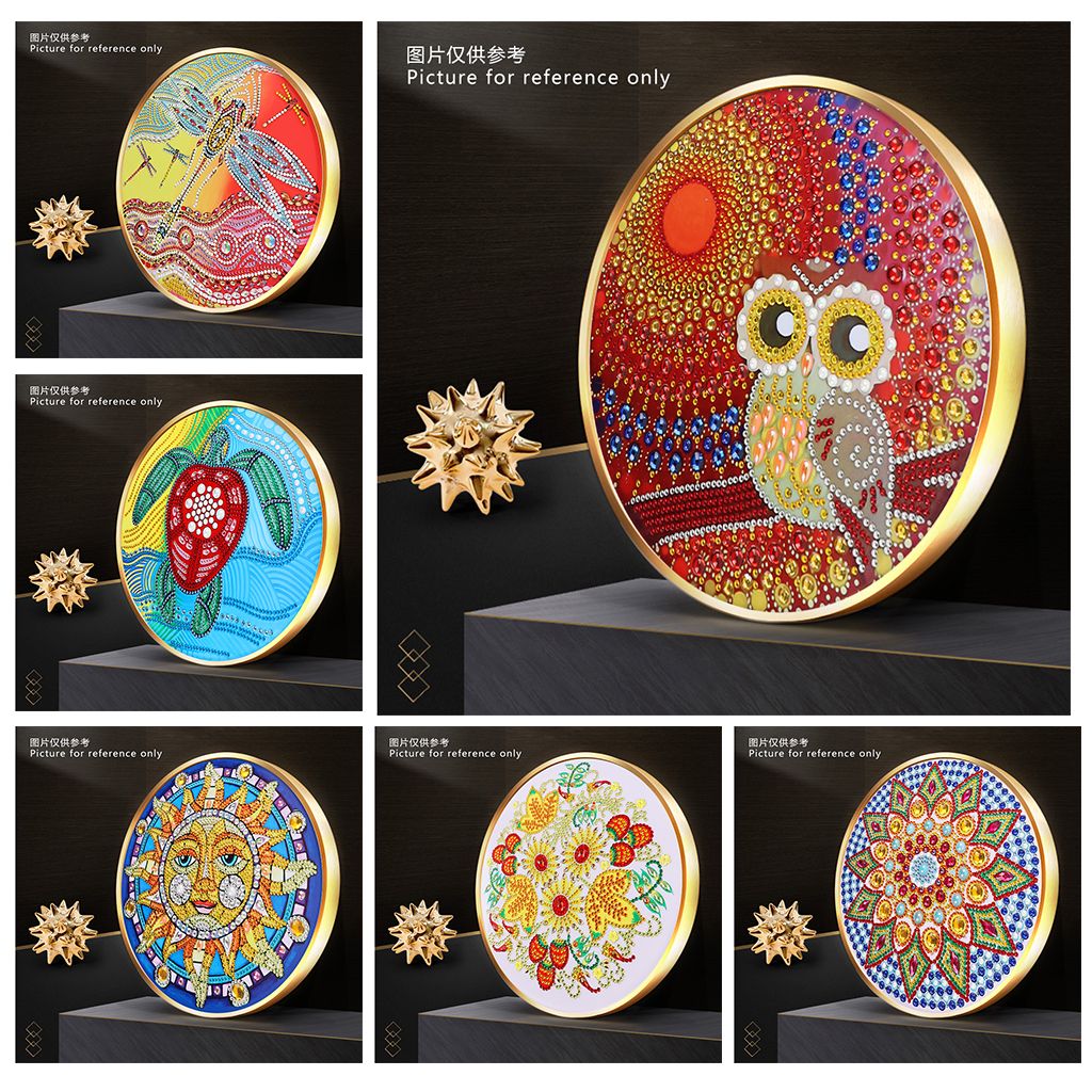 跨境亚马逊速卖通新款钻石画中国结满钻卡通流苏创意DIY益智手工