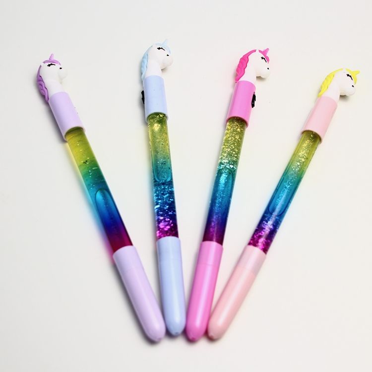 Hot-selling Unicorn-shaped Quicksand Neutral pen details Picture
