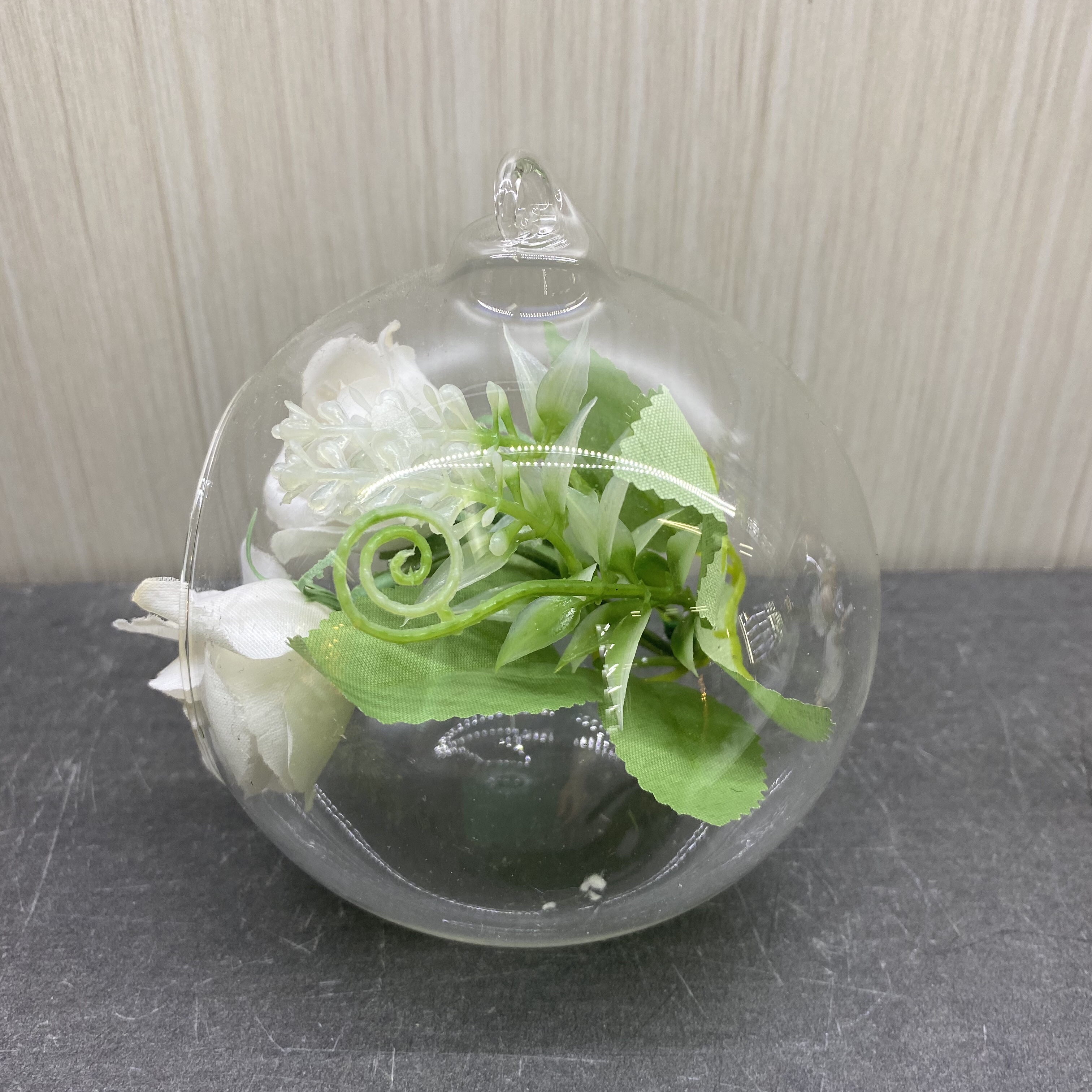 高硼硅玻璃球，带花配件，家居摆件产品图