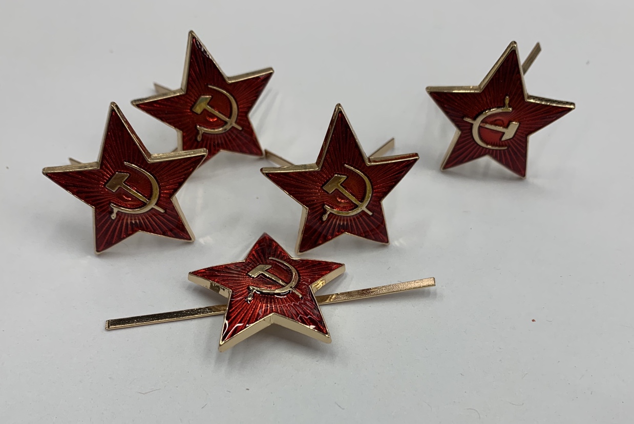 Metal cap label Lei Feng cap special metal decoration label cap badge clothing accessories zinc alloy accessories dot color label