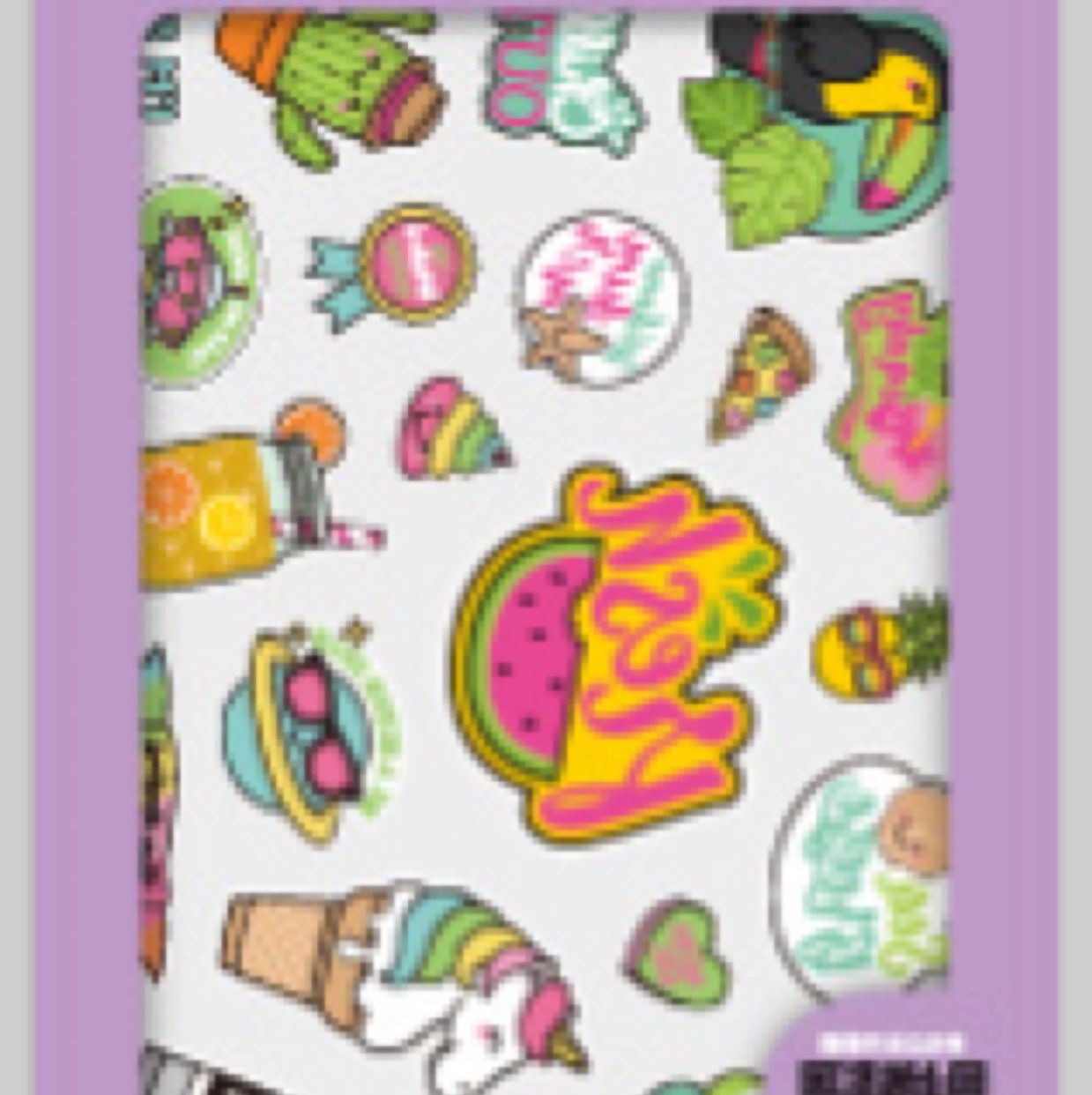 Flat scratch-cloth sticker transfer sticker luggage sticker 5