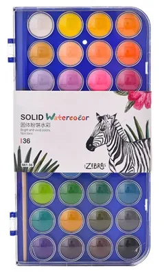36 - Color solid gouache watercolor thumbnail