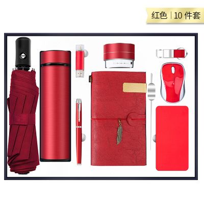 Regalo kairoshi pluma office business gift set organizador de notas regalo de bolígrafo de firma taza térmica personalizada conjunto de regalo paraguas regalo del día del profesor details Picture