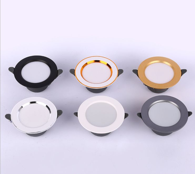 led筒灯天花灯嵌入式射灯家用客厅桶灯铜灯牛眼灯天花板孔灯铜灯