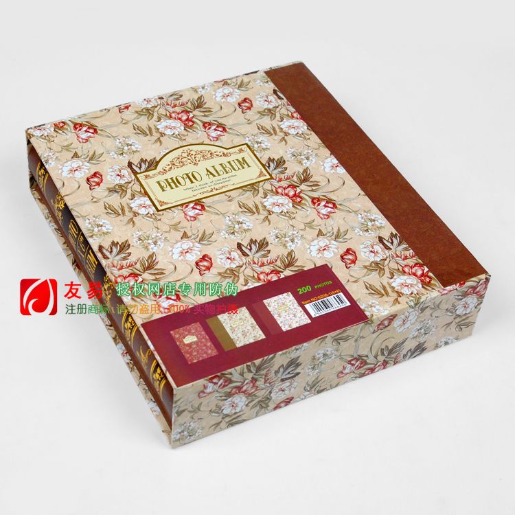 Retro floral print 6-inch 200/8-inch 100-sheet insert photo album family box set photo album commemorative album Application Scenario