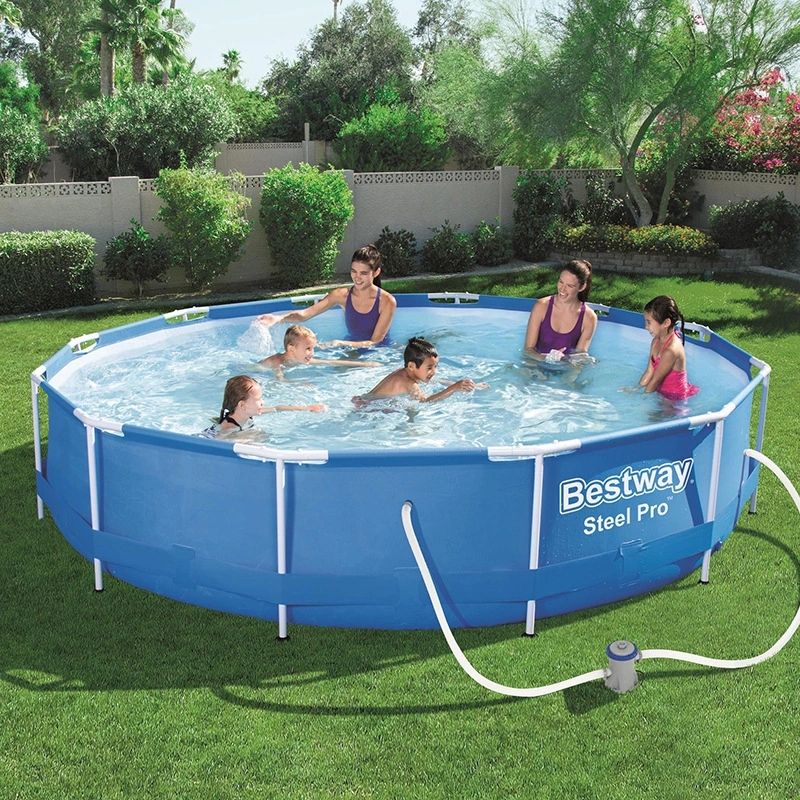 56681 wholesale adult steel professional frame swimming pool, foldable and stable water swimming pool