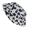 2020 New black and white fisherman hat with cow pattern in Korean style, versatile, fashionable, casual and trendy for travel, sun protection basin hat Specification image