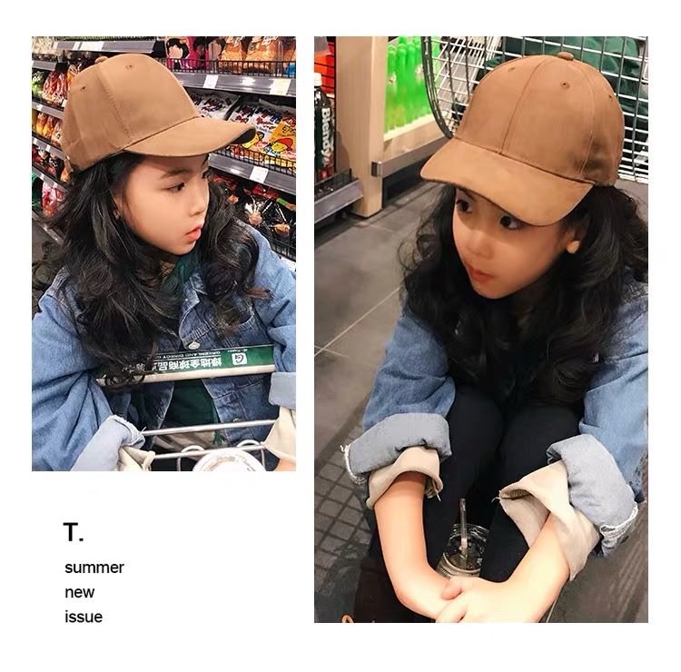 Children's Hat Tide New Embroidered Four Seasons Boys Baseball Cap Baby Girls Cap Factory Wholesale Application Scenario