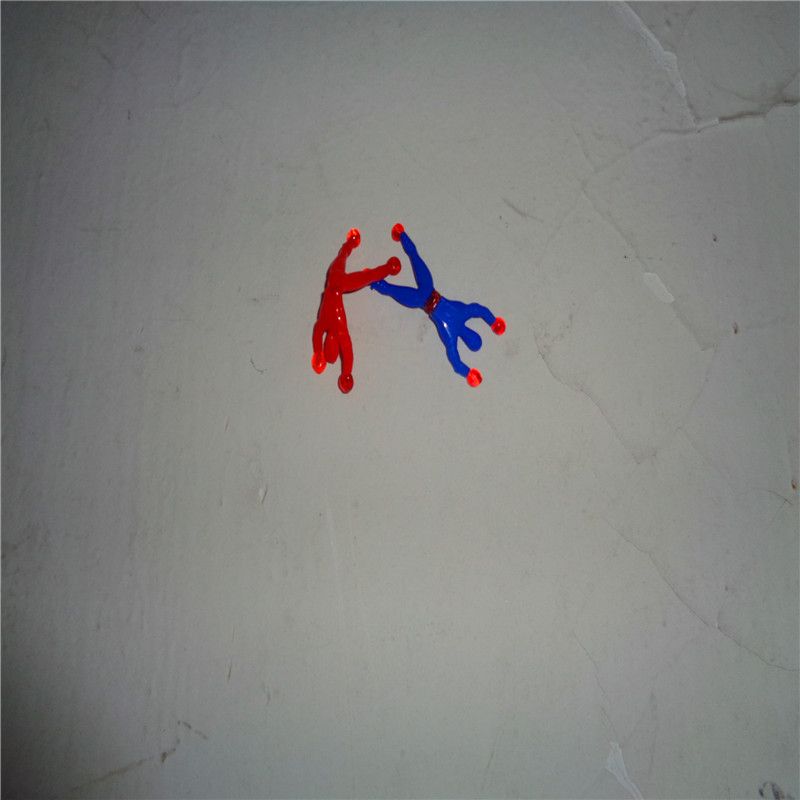 儿童玩具会翻斗的蜘蛛侠爆款创意爬墙人粘性爬壁超人地推货厂直销详情图5