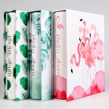 Photo Album Collection 4D Panoramic 6-inch photo album book -200 boxed insert style retro family photo albums detail image 4