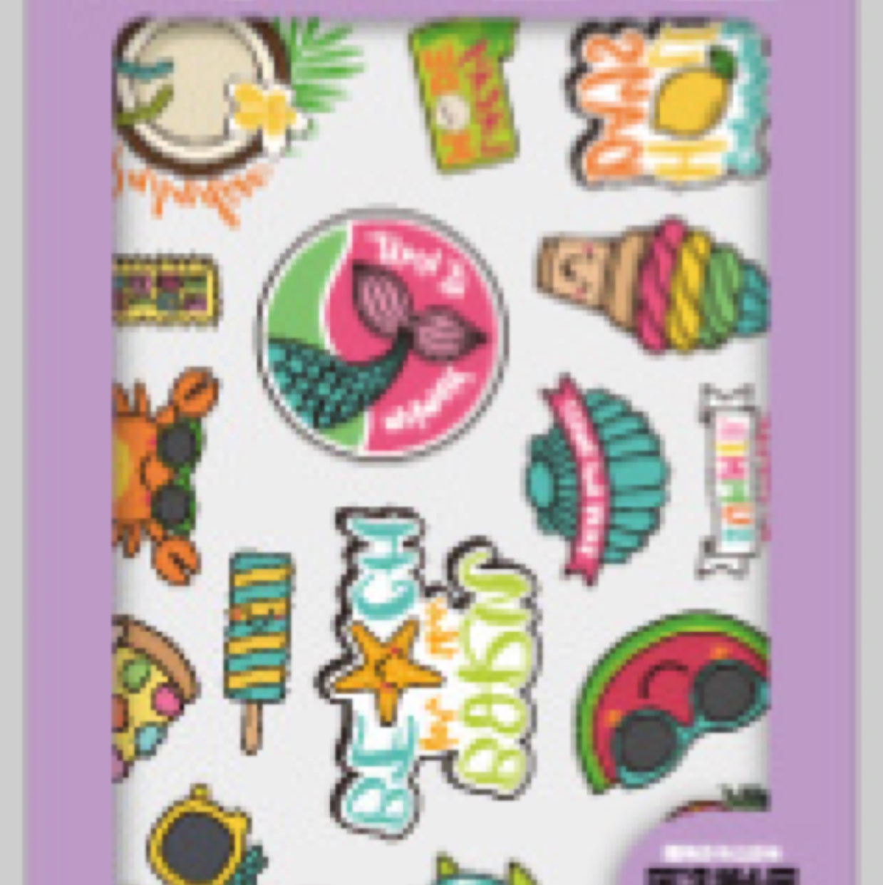 Flat scratch cloth sticker transfer sticker luggage sticker 3