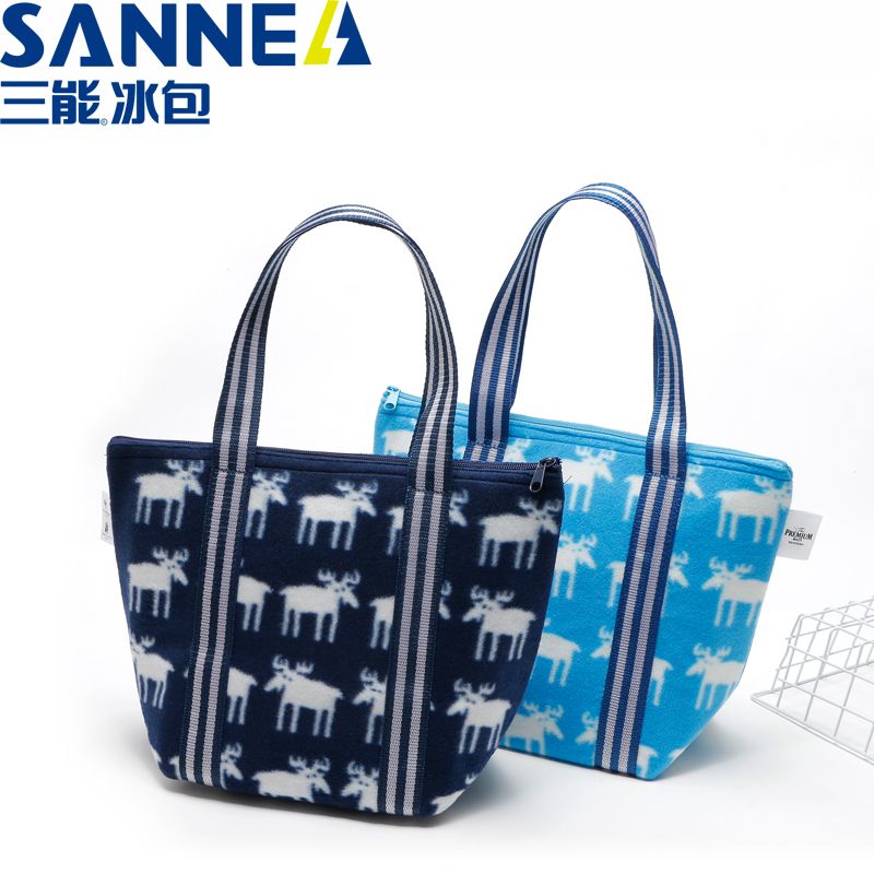 New Oxford fabric waterproof and insulated lunch box bag, outdoor picnic bento bag, hand-held aluminum foil ice pack backpack details Picture