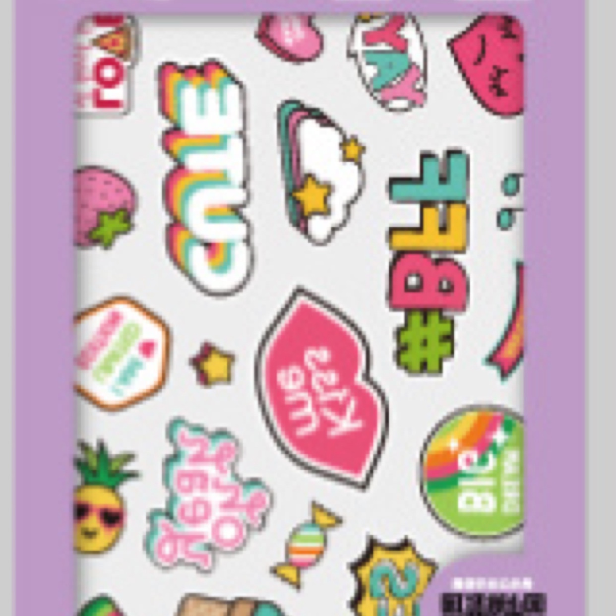 Flat scratch cloth sticker transfer sticker luggage sticker 4