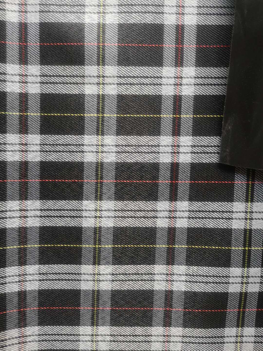 义乌 华夏皮革 格子布发泡 厂家直销 书包料 箱包革详情图7