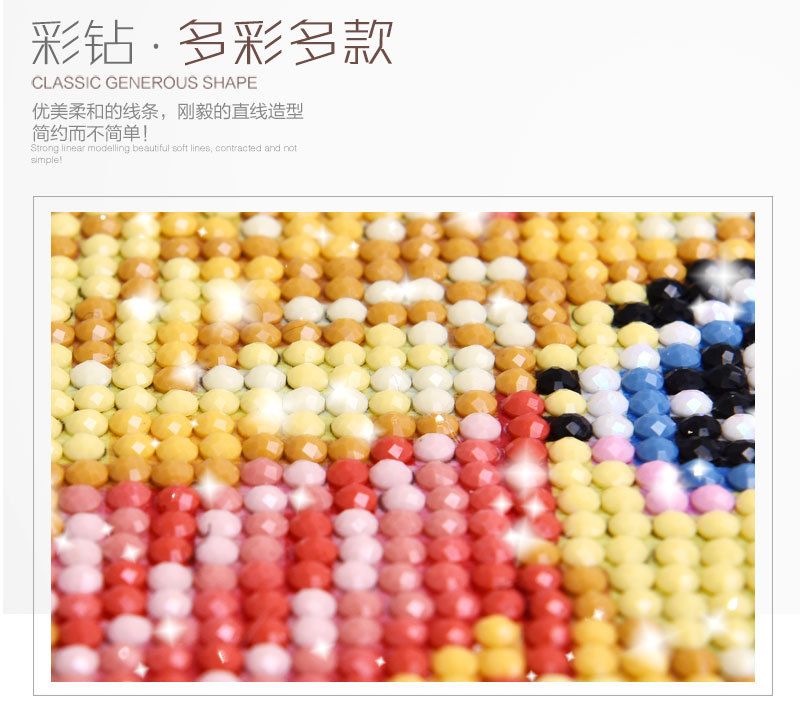 外贸跨境批发专供5D钻石画花朵非满钻DIY手工工艺品装饰画 可定制详情图9