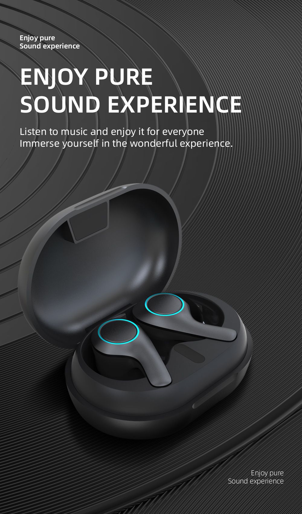 YEXIN 新品PT05蓝牙耳机双耳立体声TWS运动通用蓝牙耳机详情图1