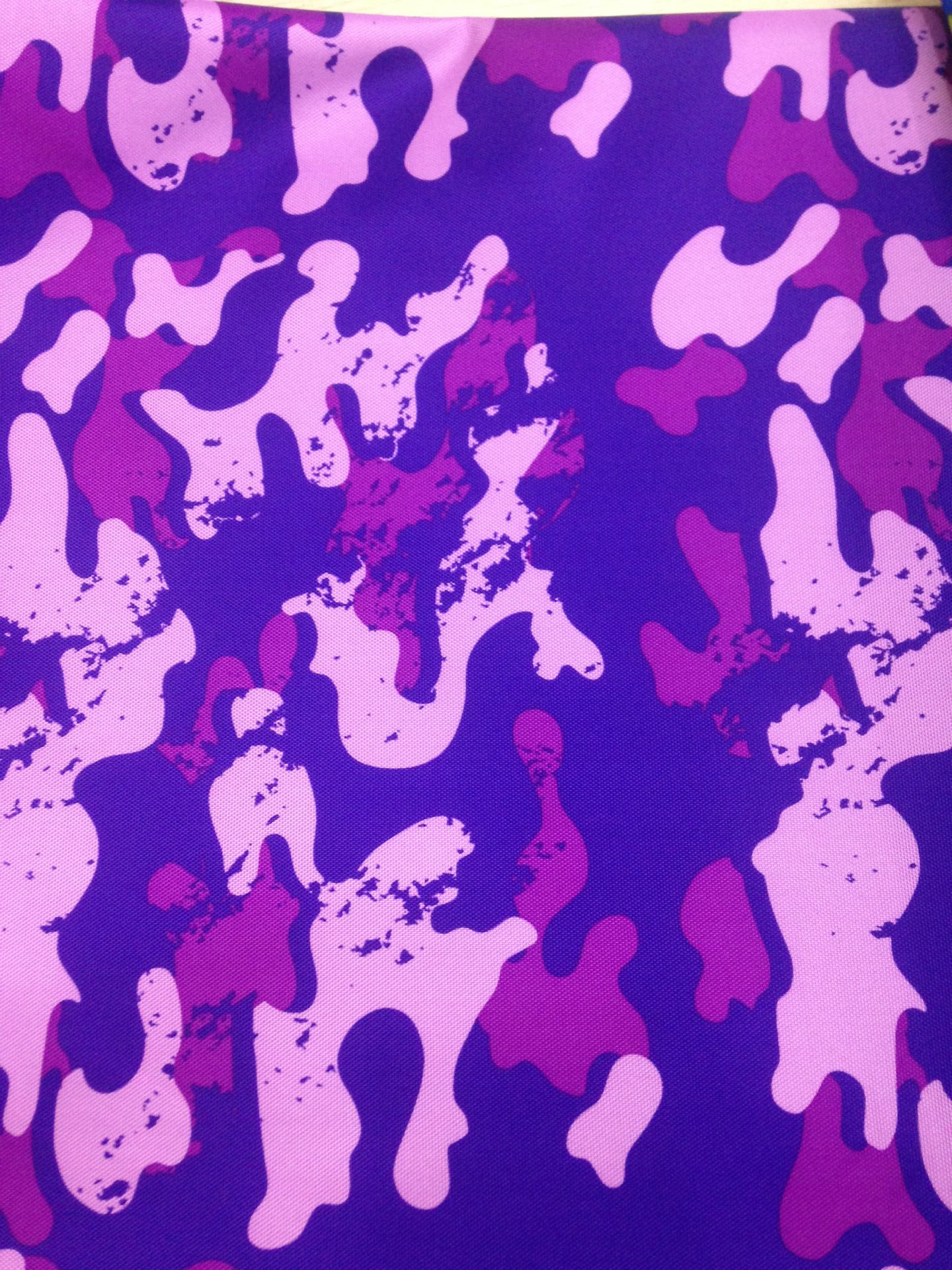 义乌华夏皮革 400D印花 牛津布印花 高弹高密度印花 400D暗黑迷彩详情8