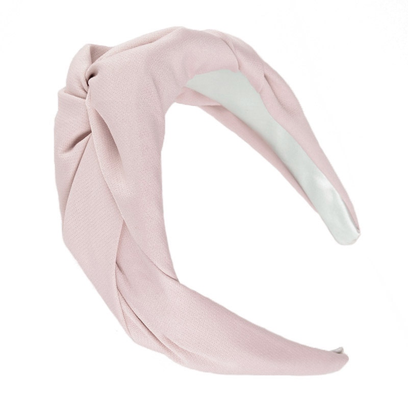 Bow Headband Europe And The United States Cross-Border New Knotting Cross Headband Cloth Art Plastic Solid Color Retro Fashion Headband Hair Accessories Headwear Female details Picture