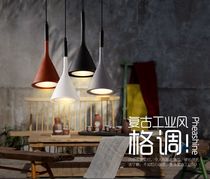 Nordic restaurant bar imitation cement chandelier retro simple corridor staircase balcony art lamps