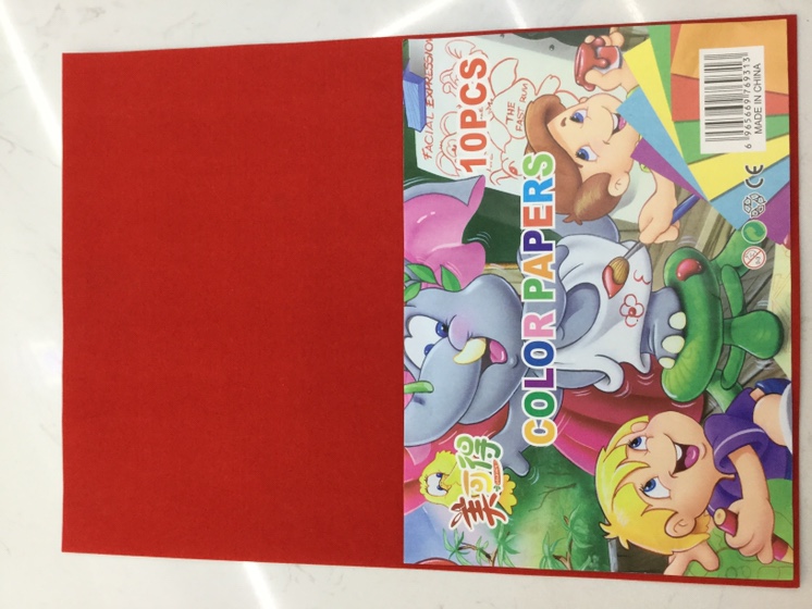 Bright red velvet paper