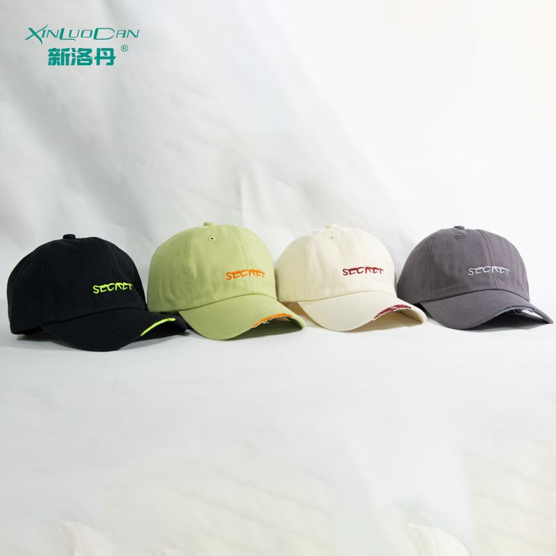 Washed Cross Ponytail Baseball Cap Foreign Trade Hat Female Summer Spring Autumn Do Old Outdoor Sunscreen Hat Solid Color Cap details Picture