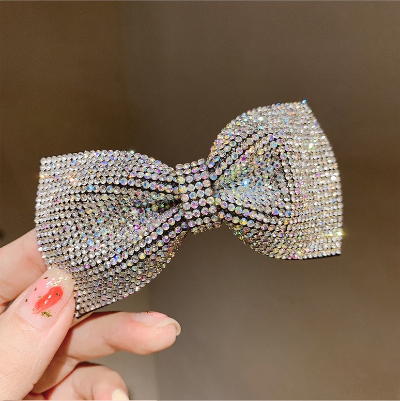 "Internet celebrity water diamond bow tie 1, Internet celebrity best-selling beautiful hair clip DIY accessory decoration.