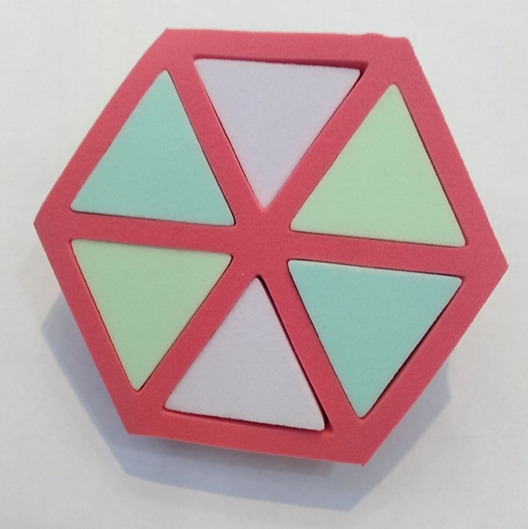 1EVA带槽六边形80-17t超软不吃粉