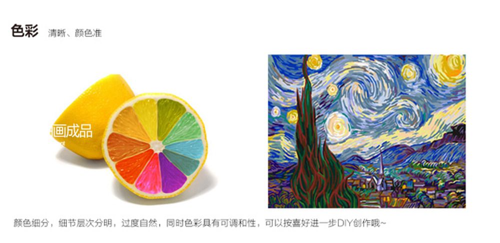 厂家批发DIY数字油画彩绘动物40*50CM无带木框风景动物填色装饰画