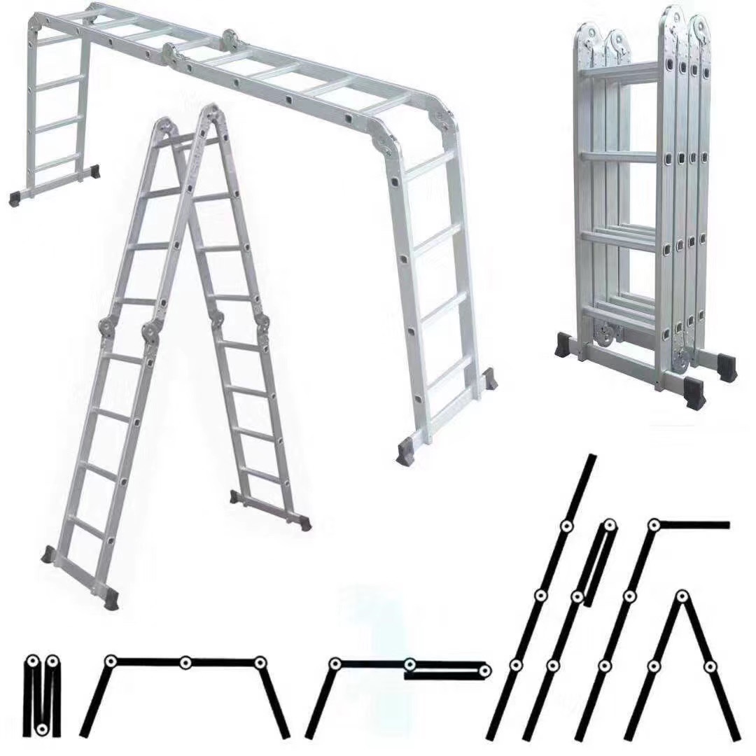 铝合金梯，家用梯，人字梯，单梯，多功能梯2.7m详情图2