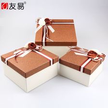 厂家定做韩式礼品盒正方形礼品盒--创意特种纸礼品盒子现货批发