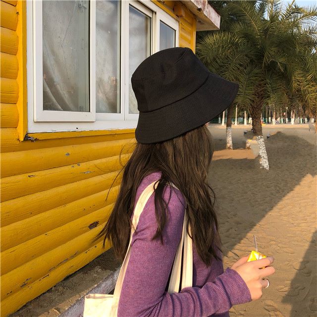 2020 Summer New Fisherman Hat Female Summer Hundred With Korean Version Of The Tide Sun System Of Solid Color Literary Sun Protection Hat For Men And Women full figure
