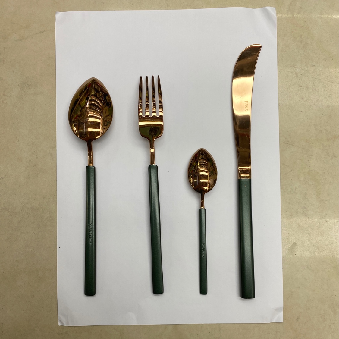 Cuchillo tenedor cuchara set 4pc details Picture