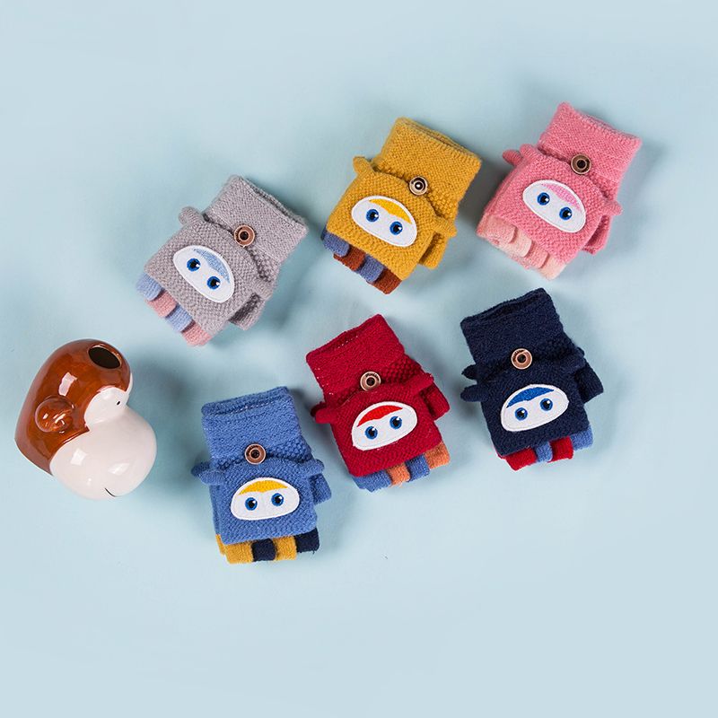 Children 1-3 years old knit clamshell gloves thumbnail