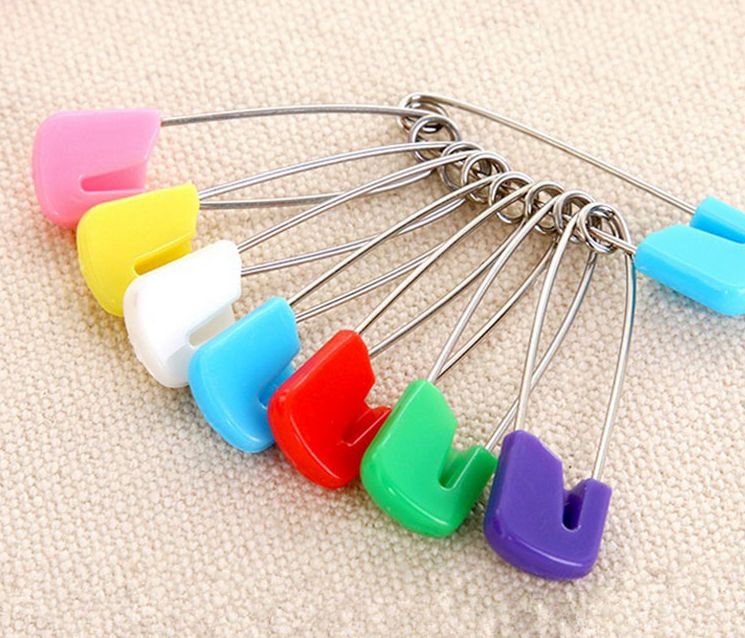 卡卡五金 5258全吸吸卡包装儿童安全别针55mm百元店小包装货源细节图