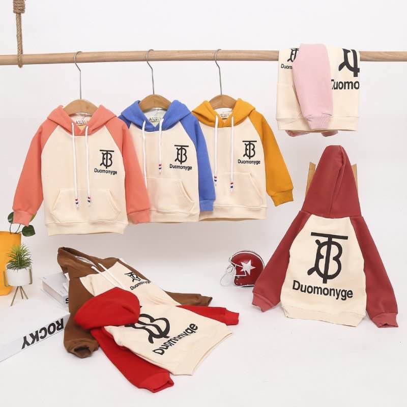 New collage colored hoodie for children thumbnail