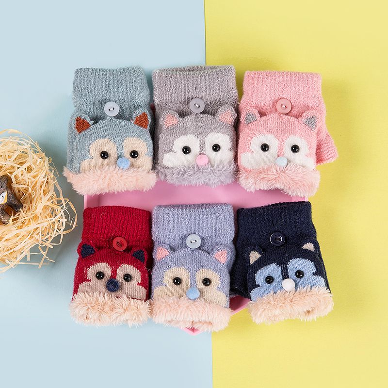 Children's gloves 2-5 years old flip gloves thumbnail