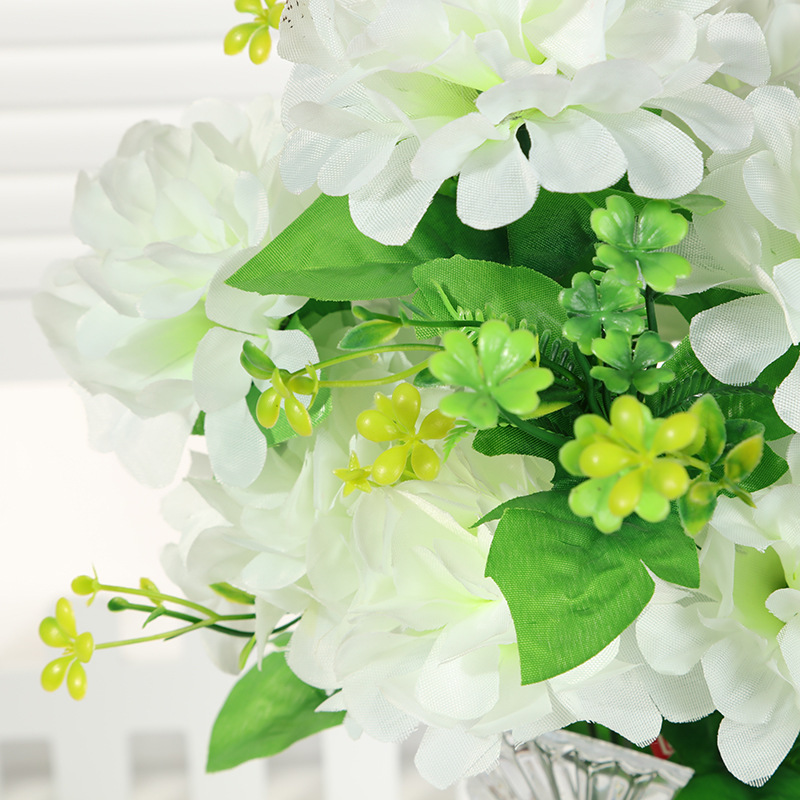 Fumin Silk Flower supplies Spring Color 10 Forked ball Chrysanthemum pure handcrafted artificial flower silk flower plant bouquet decoration custom best-selling items undefined