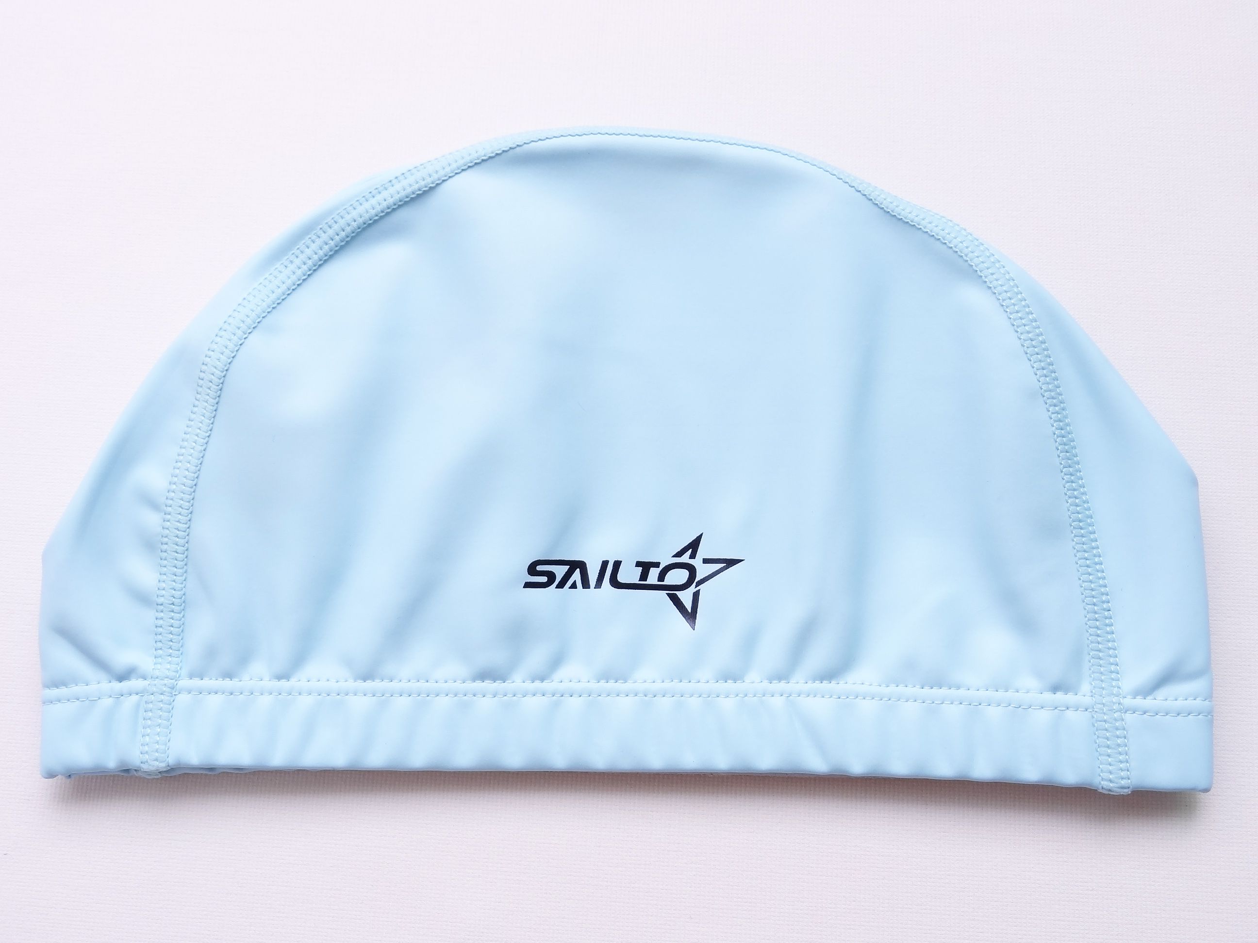 SAILTO胜涛PU涂层泳帽防水游泳帽舒适泳帽pu-1湖蓝