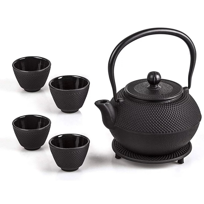 Manufacturers Direct Sales Of Various Models And Sizes Of Particles Iron Pot Tea Set Iron Pot Arrangement Teapot Iron Pot Set