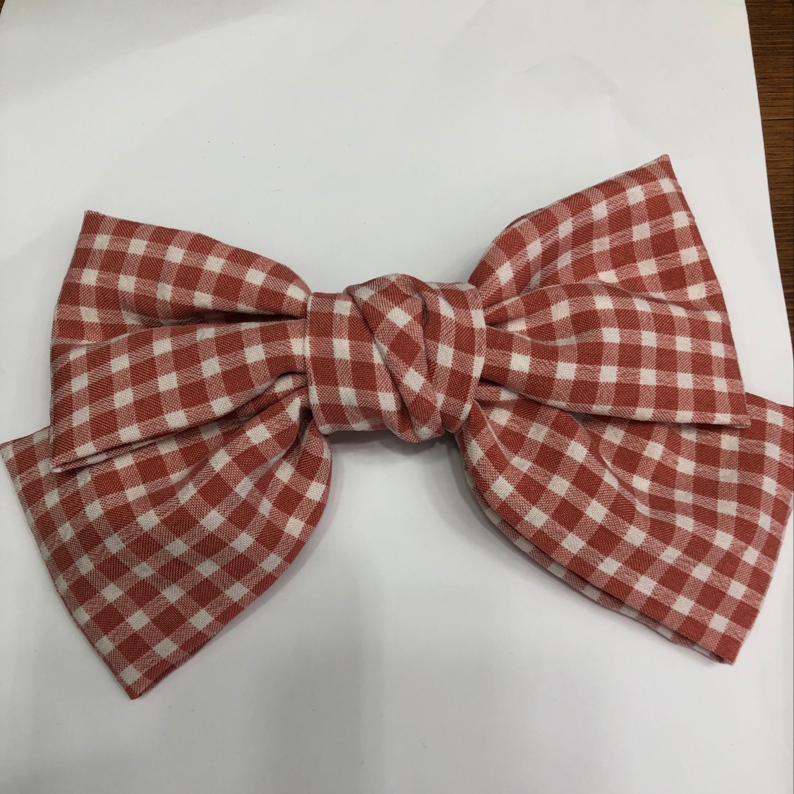 韩版格子西瓜红