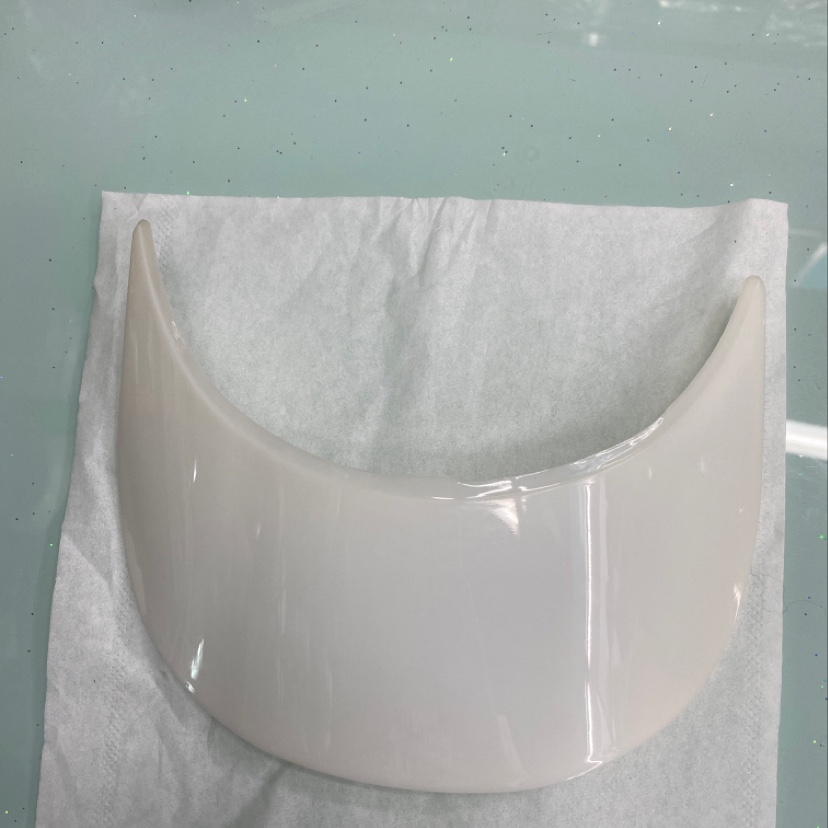 Bleached White Transparent Visor details Picture