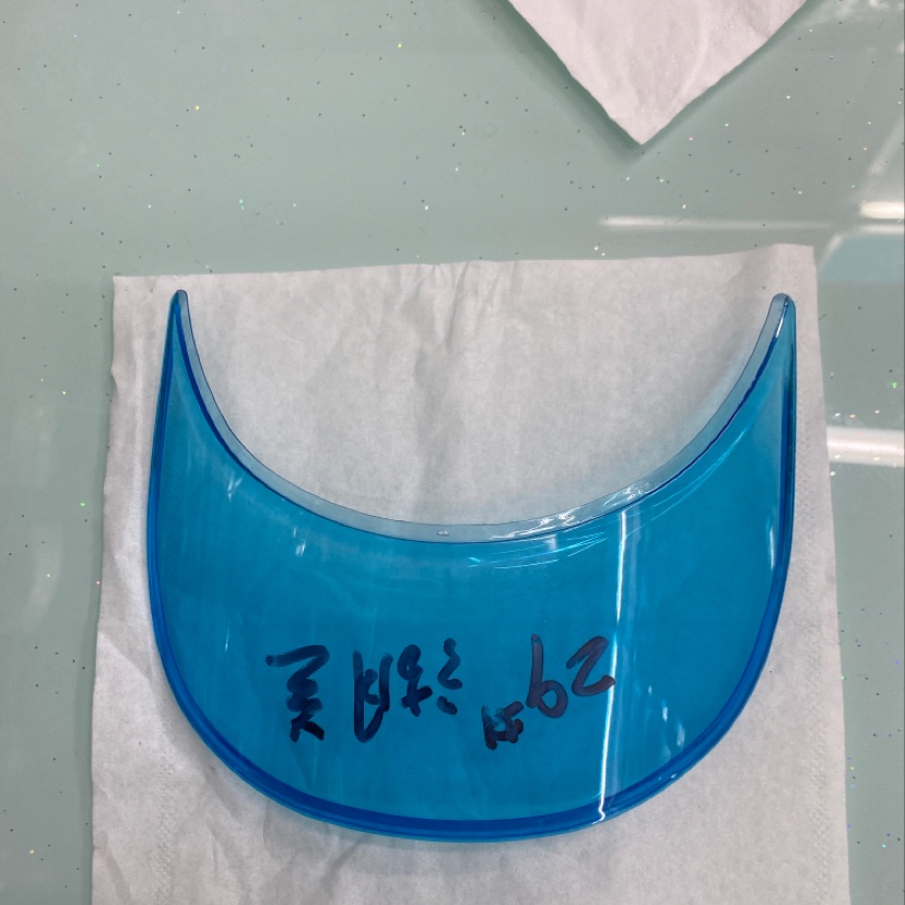 Light Blue Transparent Visor details Picture