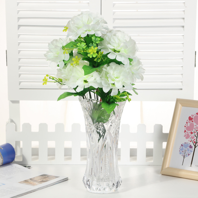 Fumin Silk Flower supplies Spring Color 10 Forked ball Chrysanthemum pure handcrafted artificial flower silk flower plant bouquet decoration custom best-selling items Specification image