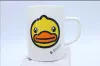 B.Duck Yellow Duck cups, ceramic water cups, household cartoon mugs, student cups Specification image