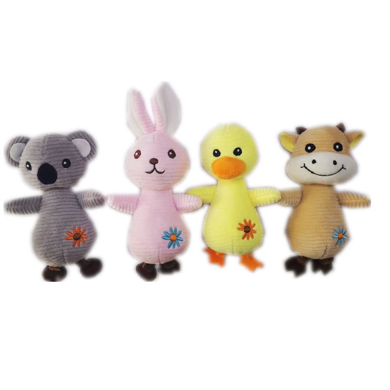 Four-sided bullet rabbit koala cow duck plush keychain, baby lathe pendant, headwear accessory, wedding scattering gift batch detail image 4