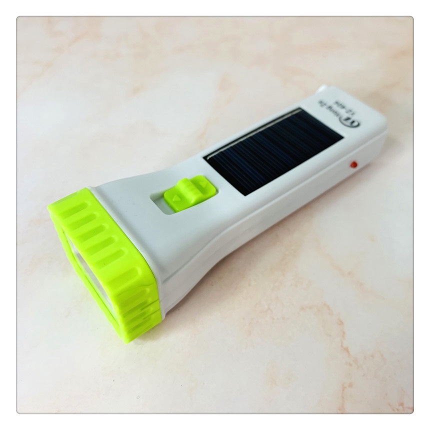 Factory Direct Solar Rechargeable Home Led Flashlight Strong Light Distant Outdoor Fishing Hotel Fire details Picture