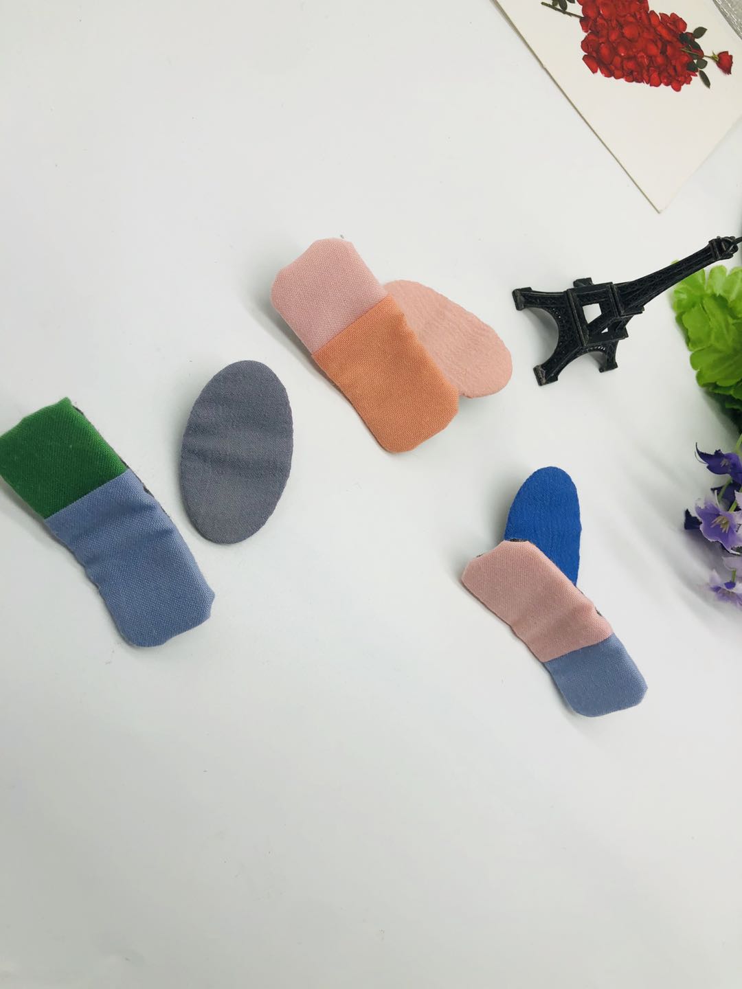 Korean hair accessories Bangs clip Fabric floral clip Simple cute Princess bb clip side clip Specification drawing